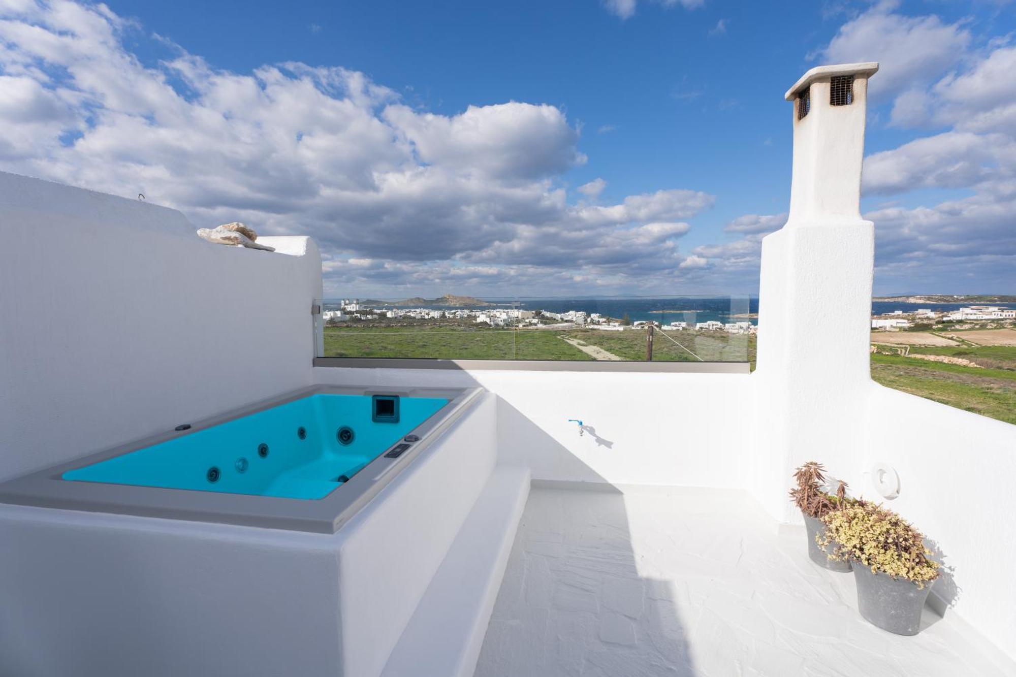 Pure White 1Bd House With Amazing Sea Views In Naousa Екстериор снимка